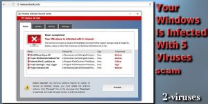 La estafa Your Windows Is Infected With 5 Viruses!