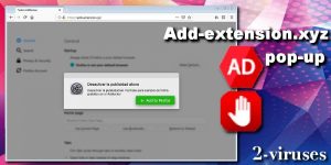 El pop-up Add-extension.xyz