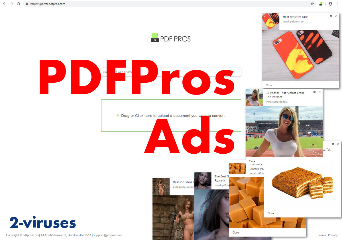 PDFPros Ads, examples of the ads, PDFPros portal page