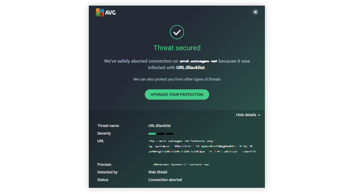 avg url blacklist meaning