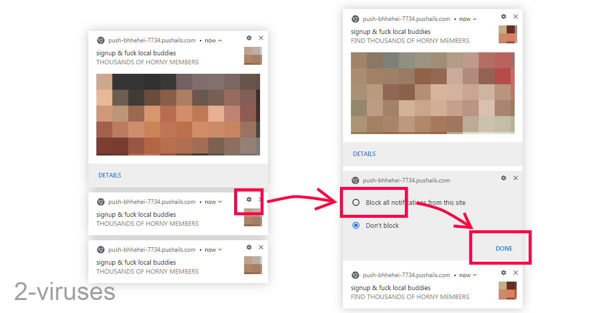 Pushails.com - click on the gear icon, then block all notifications from this site.