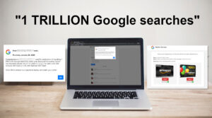 «1 TRILLION Google searches»