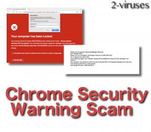 Estafa Chrome Security Warning