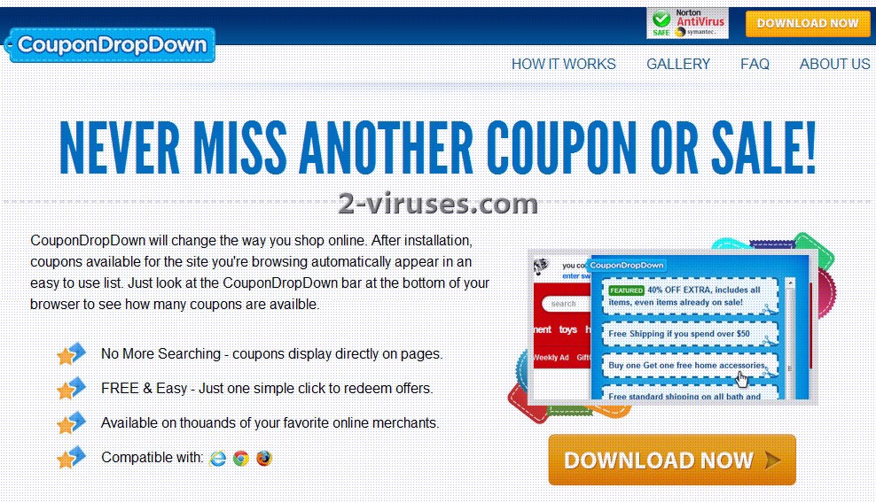 CouponDropDown virus