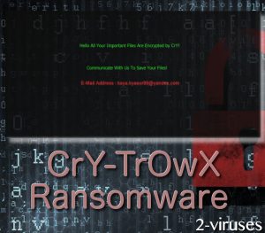 El ransomware CrY-TrOwX