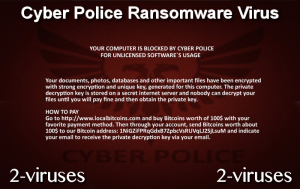 El Virus Ransomware Cyber Police
