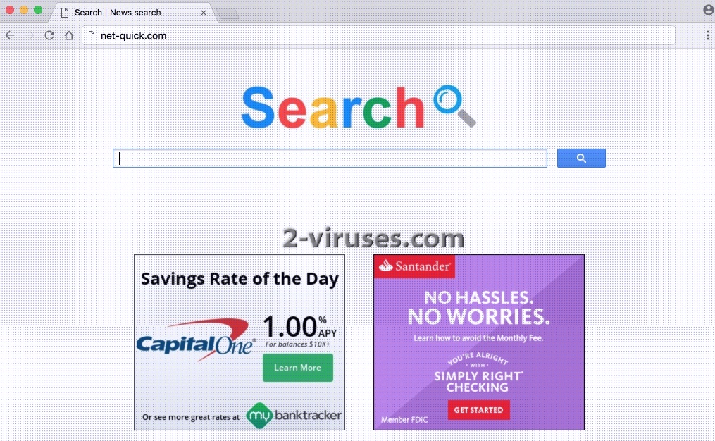 Net-quick.com browser hijacker virus remove