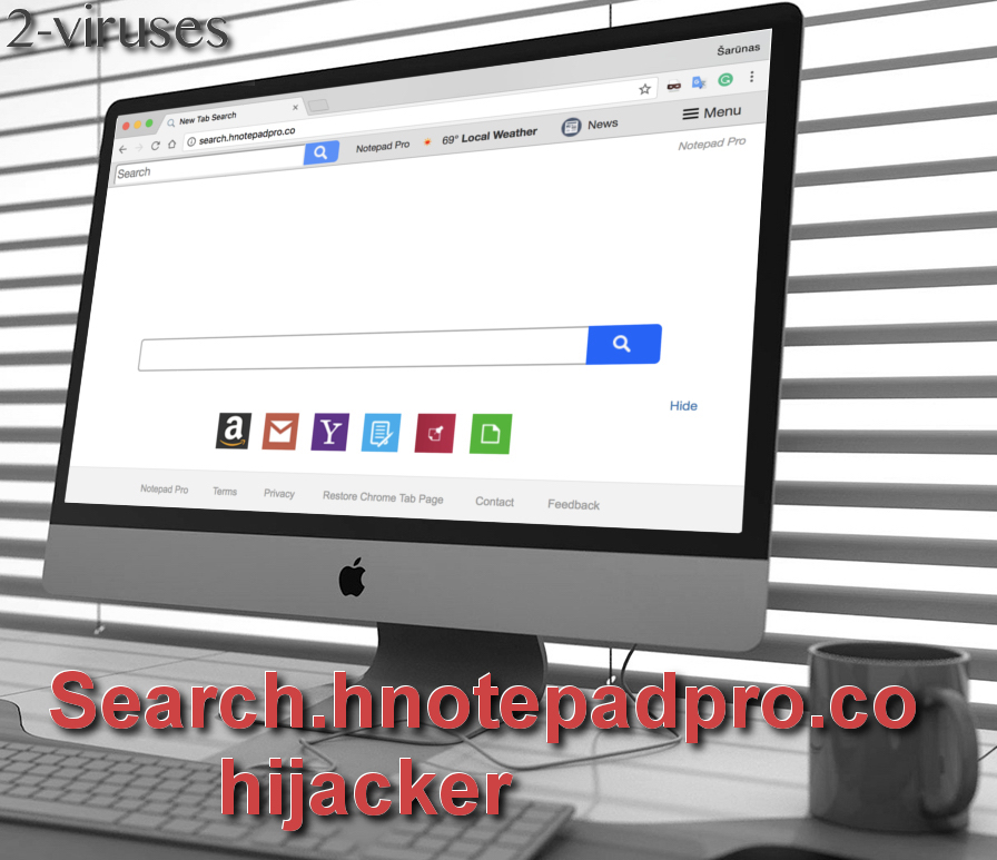 Search.hnotepadpro.co hijacker remove