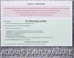 El ransomware Adonis