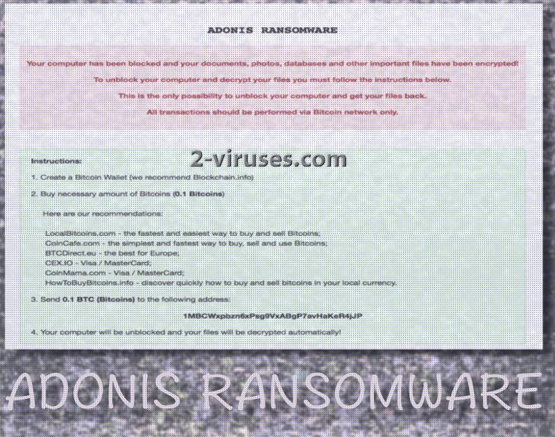 El ransomware Adonis