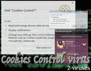 El virus Cookies Control