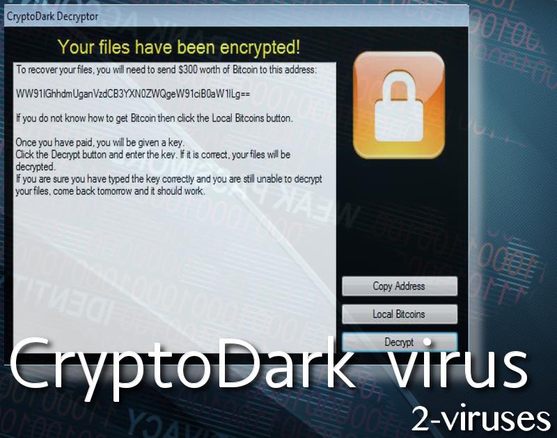 El virus CryptoDark