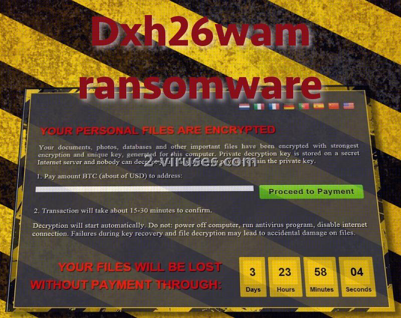 El ransomware Dxh26wam