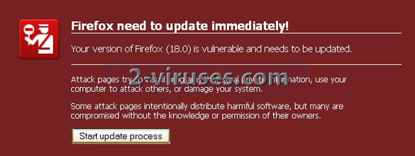 El virus Firefox need to update immediately