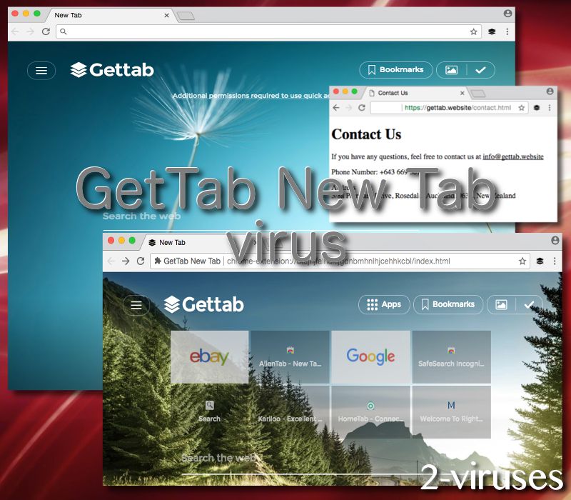 GetTab New Tab virus