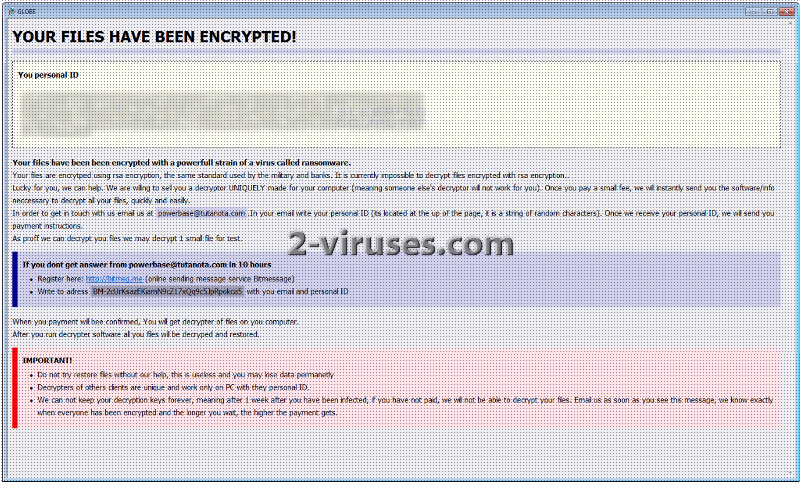 Marware Sxi Mov - Globe Ransomware â€“ Â¿Como eliminarlo? â€“ Malwarerid