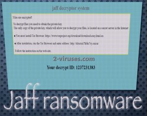 El ransomware Jaff