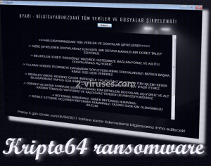 El ransomware Kripto64