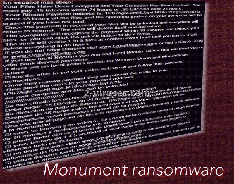 El ransomware Monument