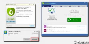 El PUP OneSafe PC Cleaner Pro