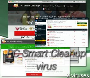 El virus PC Smart Cleanup