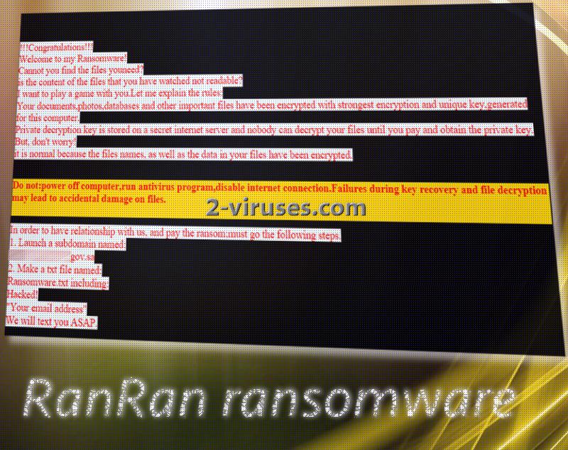RanRan ransomware