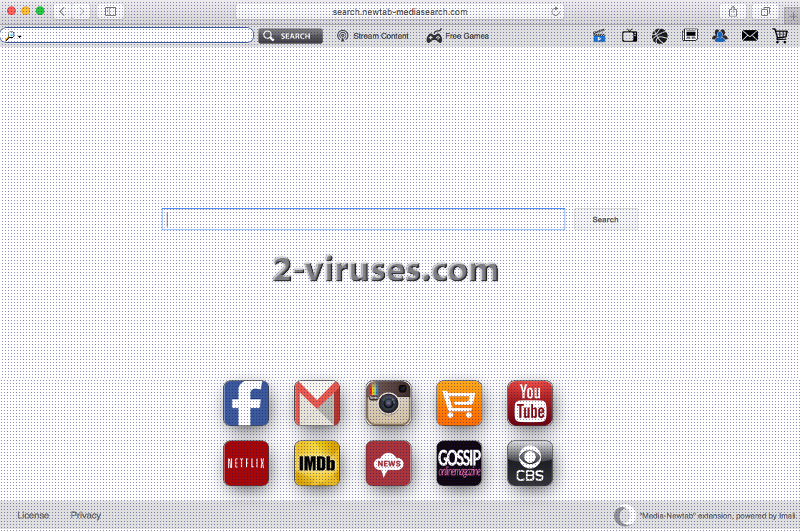 El virus Search.newtab-mediasearch.com