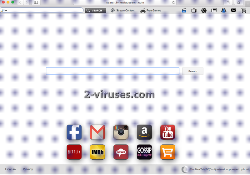 El virus Search.tvnewtabsearch.com