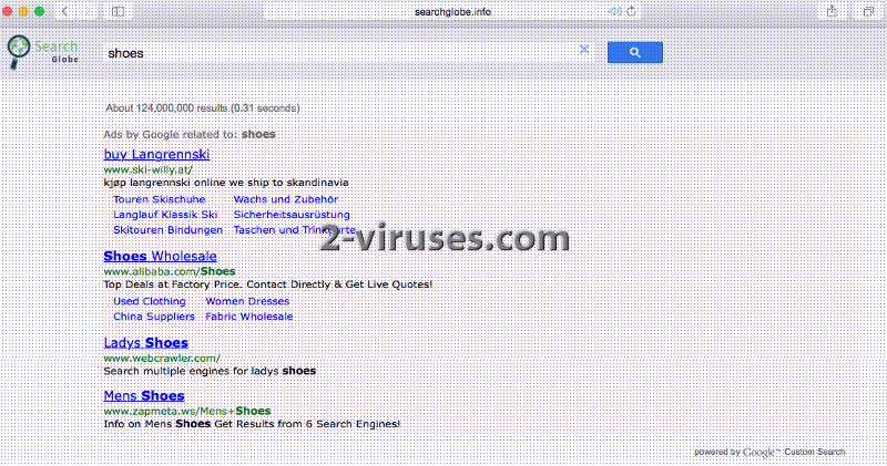 El virus SearchGlobe.info
