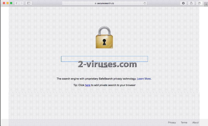 El virus SecureSearch.co