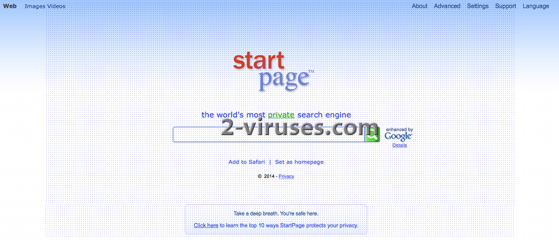 El virus Startpage.com