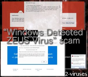 Estafa “Windows Detected ZEUS Virus”