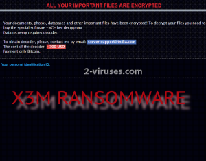 El ransomware X3M